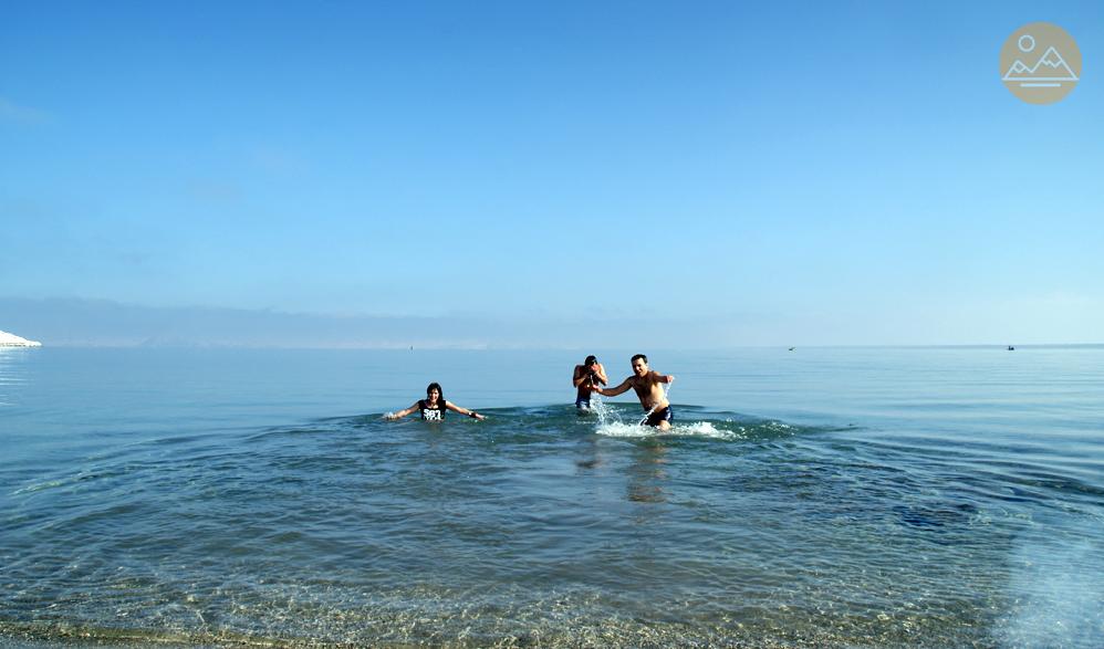 Lake Sevan: A Refreshing Winter Swim 