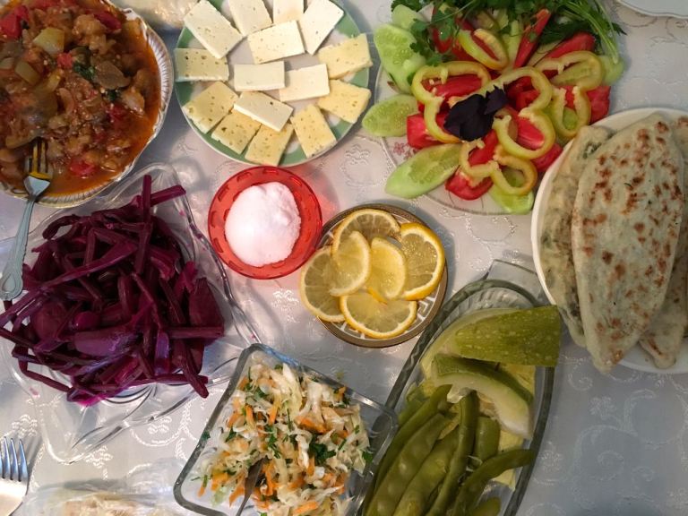 Armenian dinner table