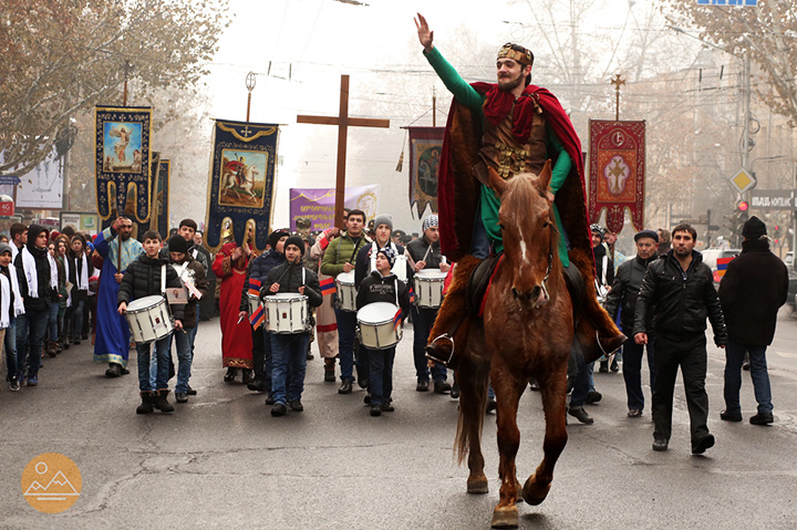 Celebration of the Feast of Saint Sarkis the Warrior in Armenia