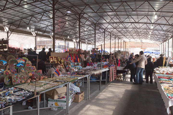 Vernissage souvenir market in Yerevan