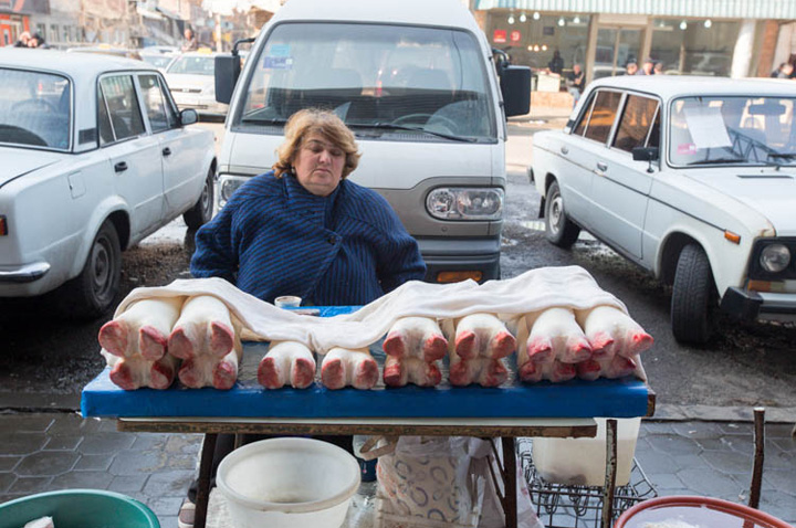 Cow trotters for khash - traditional Armenian dish