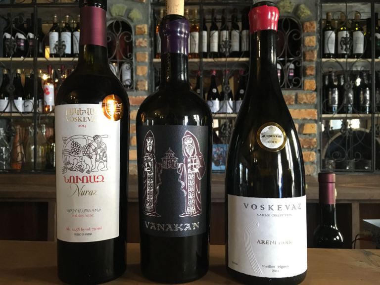 Armenian wine tasting at Voskevaz winery in Armenia