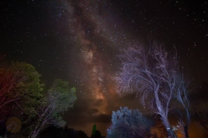 Stargazing in Armenia - Milky Way and night sky above Lake Sevan